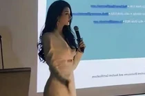 Bị chụp lén, cô giáo xinh đẹp được netizen truy tìm danh tính