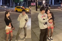 Nữ DJ Hàn Quốc diện quần "bằng gang tay" xuống phố gây chú ý