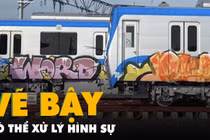 Bức xúc tàu điện metro bị vẽ bậy: "Vui thôi đừng vui quá"