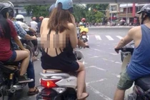 Phản cảm style “váy hững hờ, quần chờ 1 phút” ra đường của hội chị em