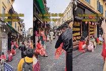 Những con phố Hà Nội "1m2 có chục người chụp ảnh áo dài Tết" 