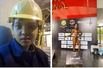 Nữ công nhân 9X lột xác đổi đời thành "búp bê cơ bắp"