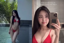 Hot girl Hà Thành chào hè bằng bộ bikini bé xíu cực gợi cảm
