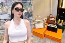 Nghi vấn "nữ đại gia quận 7" chơi túi Hermès bạch tạng giả?