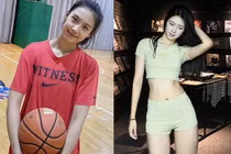 Nữ VĐV bóng rổ mặt xinh như hoa, dáng chuẩn người mẫu