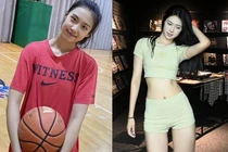 Nữ VĐV bóng rổ mặt xinh như hoa, dáng chuẩn người mẫu