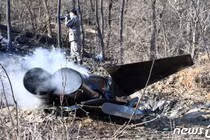 Hàn Quốc: Thảm khốc hiện trường vụ rơi tiêm kích F-5E