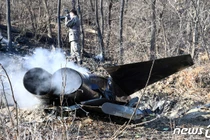 Hàn Quốc: Thảm khốc hiện trường vụ rơi tiêm kích F-5E