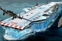 Táo bạo tham vọng dùng băng đóng tàu sân bay Thế chiến 2