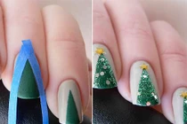 Mẫu nail rực rỡ cho đêm Noel