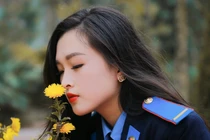 Nữ sinh xinh đẹp của Học viện Cảnh sát có thành tích học tập 'khủng'