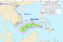 Áp thấp nhiệt đới đi vào Biển Đông, có khả năng mạnh lên thành bão