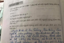 Học sinh tiểu học viết văn tả hàng xóm, bố mẹ muốn “độn thổ“