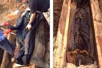 Mở nắp quan tài, chuyên gia giật mình xác ướp đột ngột hóa đen