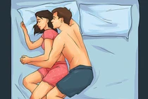 Tư thế ngủ phản ánh đời sống vợ chồng, bạn đang ngủ tư thế nào? 