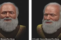 Phục dựng gương mặt nguyên mẫu của ông già Noel, bất ngờ dung mạo