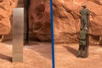 Nóng: Cột kim loại bí ẩn giữa sa mạc nghi của người ngoài hành tinh 