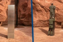 Nóng: Cột kim loại bí ẩn giữa sa mạc nghi của người ngoài hành tinh 