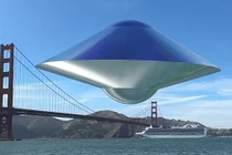 Độc lạ máy bay điện có thiết kế giống UFO