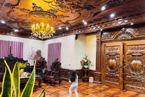 Biệt thự của đại gia Bắc Ninh với nội thất toàn gỗ nguyên khối