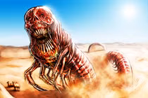 Rùng rợn loài sâu tử thần được mệnh danh là “quái vật” sa mạc