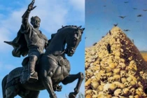 Kinh hãi bạo chúa đồ sát 70.000 người làm tháp sọ người