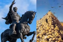 Kinh hãi bạo chúa đồ sát 70.000 người làm tháp sọ người