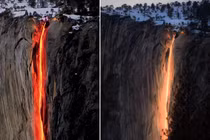 Tận mục ngọn thác độc nhất hành tinh, tuôn “lửa” kỳ bí 