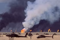 Kinh hoàng Trung Đông “rực lửa” theo đúng nghĩa đen trong Chiến tranh Vùng Vịnh
