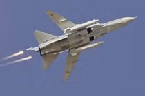 Không quân Nga cho Su-24 ném bom thẳng đầu phiến quân, yểm trợ lính Assad