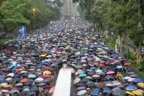 "Biển ô" xuống đường biểu tình ở Hong Kong cuối tuần