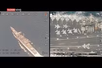Choáng: Máy bay không người lái Iran chụp cận cảnh tàu sân bay Mỹ