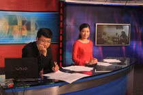 Ảnh chưa bao giờ thấy của BTV Quang Minh, Vân Anh, Diệp Anh