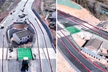 “Soi” ngôi nhà nằm giữa cao tốc vì gia chủ quyết không di dời