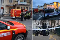 Hiện trường vụ tấn công khủng bố bằng dao tại Pháp