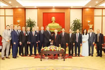 Tổng Bí thư Nguyễn Phú Trọng tiếp Thủ tướng Cộng hòa Belarus Roman Golovchenko