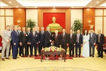 Tổng Bí thư Nguyễn Phú Trọng tiếp Thủ tướng Cộng hòa Belarus Roman Golovchenko