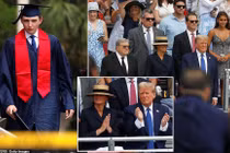 Cậu út điển trai nhà ông Trump nổi bật tại lễ tốt nghiệp