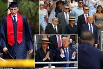 Cậu út điển trai nhà ông Trump nổi bật tại lễ tốt nghiệp