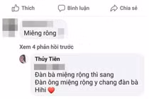 Bị chê miệng rộng, Thủy Tiên 'phản dame' thâm thúy