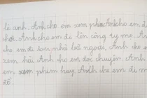 Con trai làm văn tả thành viên trong gia đình khiến mẹ cười ngất