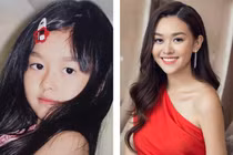 Á hậu Tường San đăng ảnh thời bé, được nhận xét nhan sắc tự nhiên