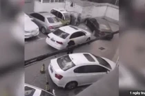 Người phụ nữ đập phá xe ô tô vì cản đường tới gặp bác sỹ