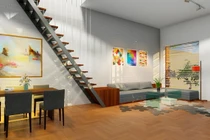 Nhà cấp 4 gác lửng đẹp lạ, tiện nghi chi phí thấp