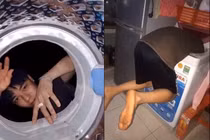 Dở khóc dở cười giới trẻ "hi sinh" vì nghệ thuật khi "sống ảo" bên máy giặt