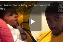 Ông bố Mỹ cho con 'bú ti' gây sốt mạng