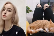 Thiếu nữ xinh đẹp từ chối rời Vũ Hán vì mèo cưng