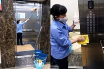 Chung cư Hà Nội thi nhau 'dùng chiêu' bọc nilon chống dịch corona