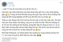 Thanh niên vượt 17 cây số mưa bão mua đồ ăn cho người yêu và cái kết