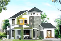 Những mẫu nhà phố 2 tầng khác lạ 1 tỷ đồng đang 'sốt'